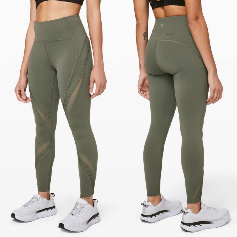 Lululemon Bootcamp Ready Tight 25" Grey Sage size 2